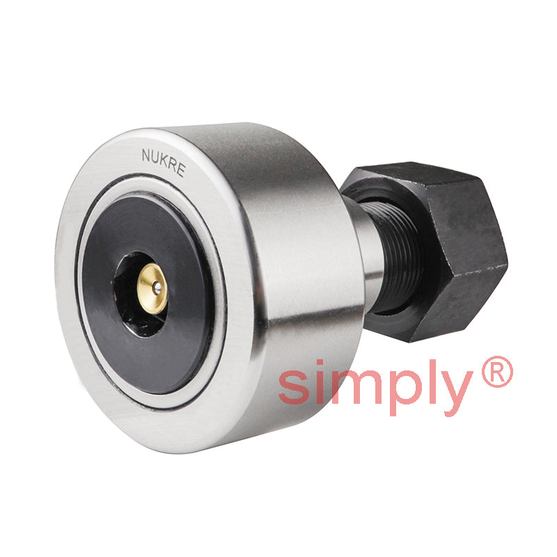Budget NUKRE90A Crowned Cam Follower with Eccentric Stud 90x35x35 M30x1.5 Thread