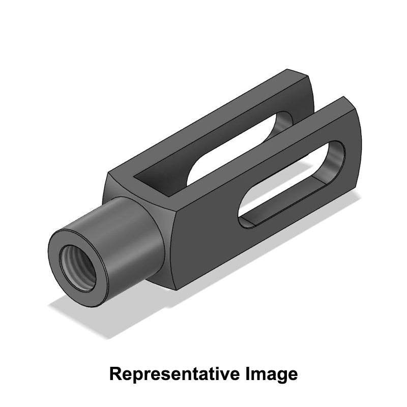 Chiavette GS8X32LHSS Left Hand Female Stainless Steel Clevis with Elongated Hole 8.1mm Bore 32mm Base / Bore Center M8x1.25 Thread - Allow 7-10 Days