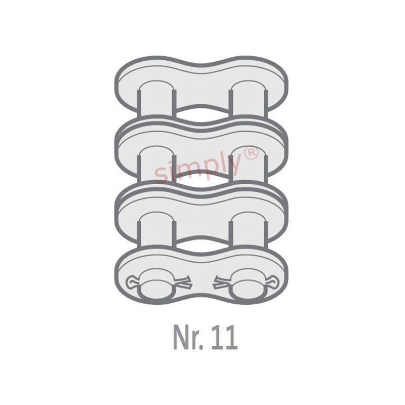 Renold Blue Box 160-3-NO11 ANSI / AS Triplex Chain Cottered Connecting Link 2 inch Pitch