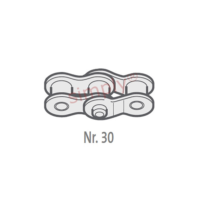 Renold SD 10B-1-NO30 BS Simplex Chain Double Cranked Link 5/8 inch Pitch
