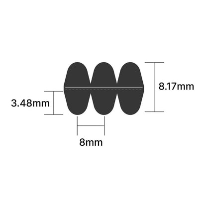 DD1240-5M-15 Transflex Double-Sided Timing Belt 15mm Wide 5mm Pitch 248 Teeth