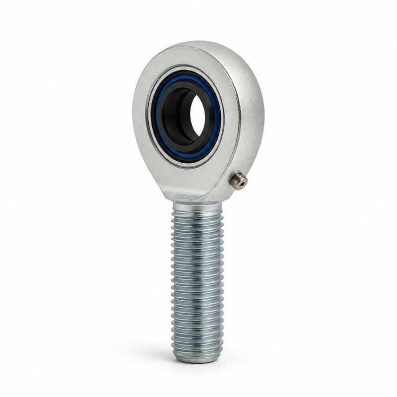 Durbal DSAL15ES-2RS Maintenance Required Left Hand Metric Steel Male Rod End with Seals M14 Thread