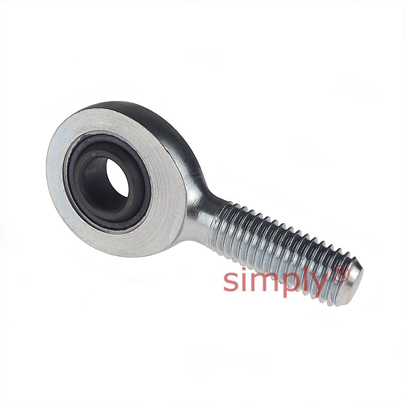 Fluro EA12 Right Hand Zinc Plated Steel / Steel Male Plain Rod End M12 Thread