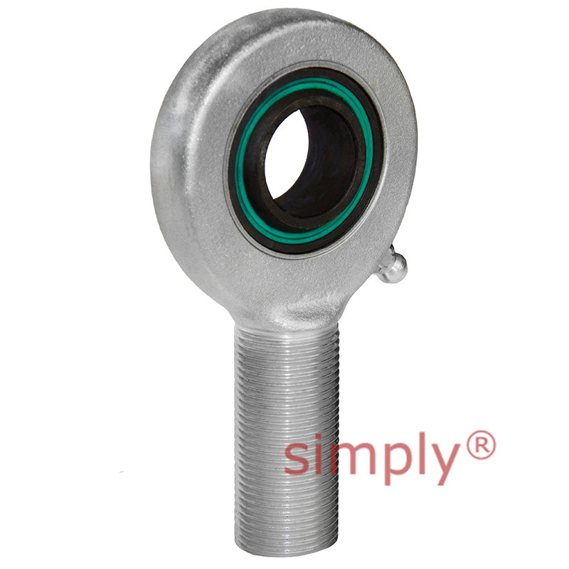 Fluro EAL702RS Left Hand Zinc Plated Steel / Steel Male Plain Rod End M56x4 Thread
