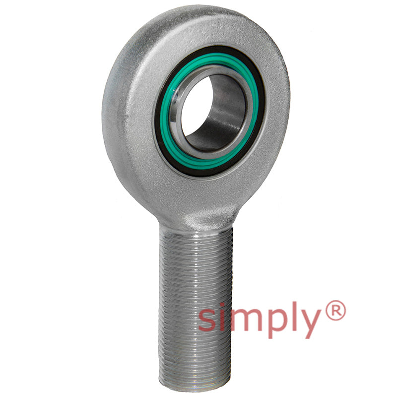 Fluro EA30D2RS Right Hand Zinc Plated Steel / Steel Maintenance Free Male Plain Rod End M30x2 Thread