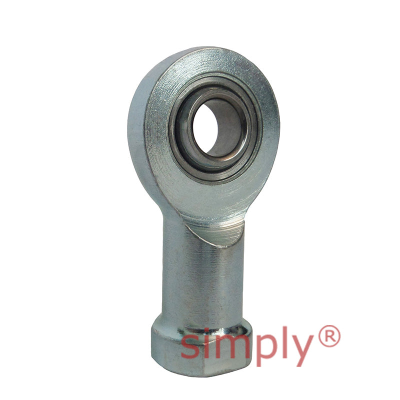 Fluro EI6D Right Hand Zinc Plated Steel Maintenance Free Female Plain Rod End M6 Thread