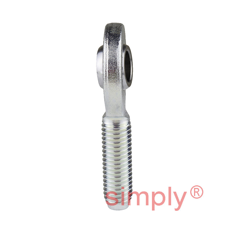 Durbal EM40-20-502 Maintenance Free Left Hand Metric Steel / PTFE Lined Male Rod End M42x3 Thread
