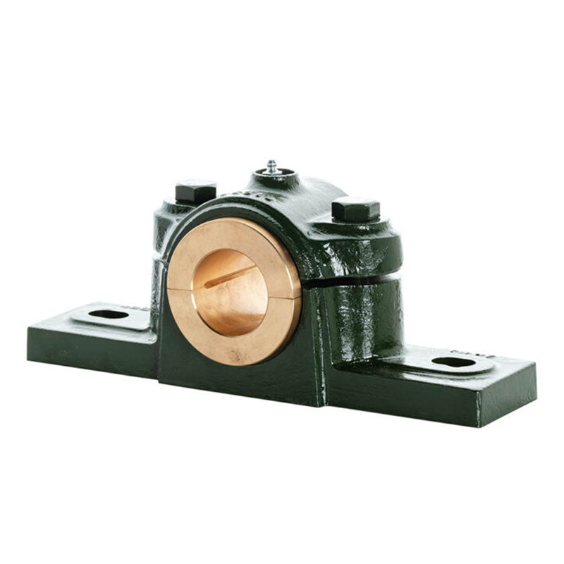 Major Brand EN40E Imperial Split Cast Iron Two Bolt Pillow / Plummer Block Housing with 2-1/2 inch Bore Gunmetal Bush Insert - Allow 3-4 Weeks