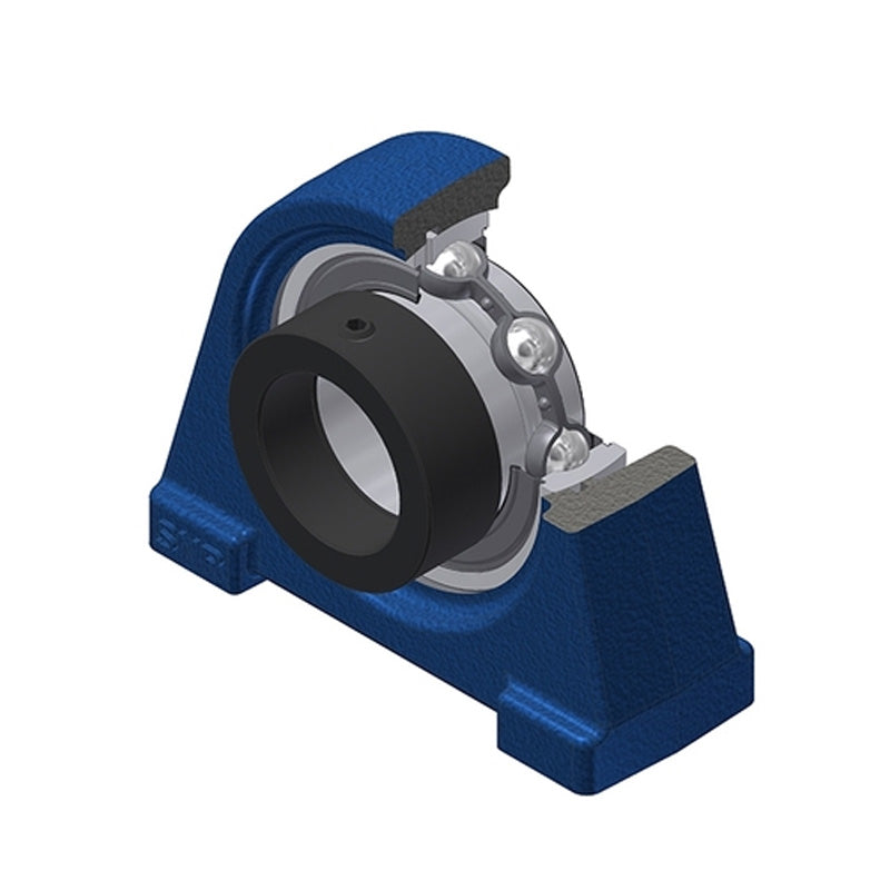 SNR ESPAE205N Threaded Base Small Footprint Metric Pillow / Plummer Block Housing with Eccentric Collar Insert 25mm Bore - Allow 2-3 Days