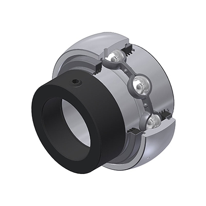 SNR EX207-22G2L3 Imperial Full Width Spherical Outer Bearing Insert 1-3/8 inch Bore 72mm Outside Diameter with Eccentric Collar and Triple Lip Seals - Allow 2-3 Days