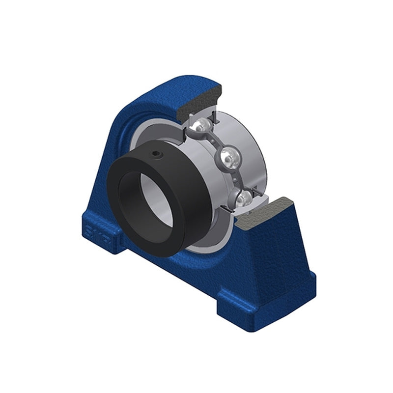 SNR EXPAE208 Threaded Base Small Footprint Metric Pillow / Plummer Block Housing with Eccentric Collar Insert 40mm Bore - Allow 2-3 Days
