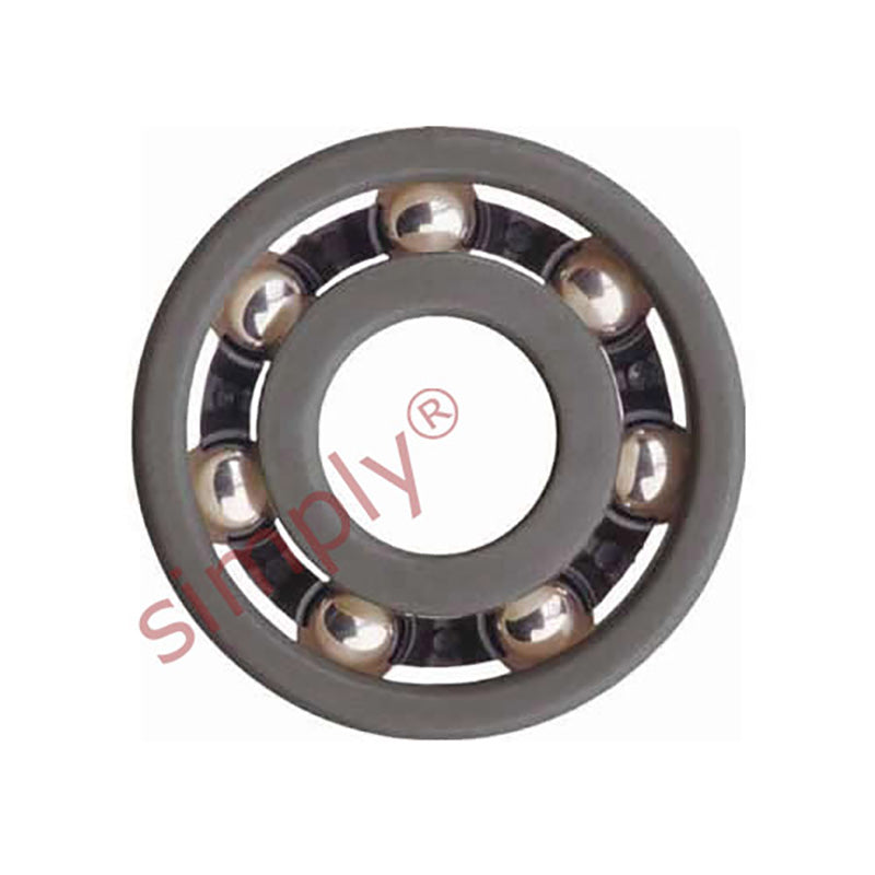 xiros xirodur BB608F18010ES Open Type Electrically Conductive Polymer Ball Bearing with PA Cage and Stainless Steel Balls 8x22x7mm - Allow 2-3 Days