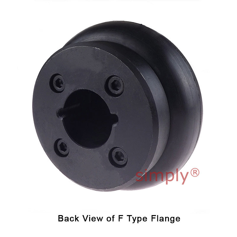 Major Branded F40H/F40F Inner/Outer Facing Taper Bores Type Tyre Drive Coupling Assembly with Fire Resistant Antistatic (F.R.A.S) Tyre