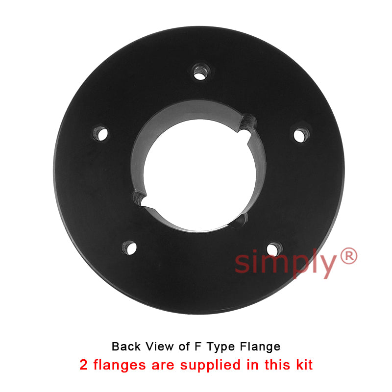 Major Branded F60F/F60F Inner Facing Taper Bores Type Tyre Drive Coupling Assembly with Natural Rubber Tyre