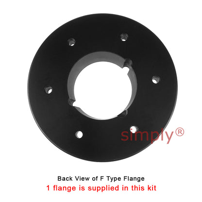 Major Brand F90F/F90B Inner Facing Taper Bore/Pilot Bored Tyre Drive Coupling Assembly with Fire Resistant Antistatic (F.R.A.S) Tyre