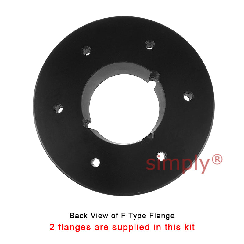 Major Branded F100F/F100F Inner Facing Taper Bores Type Tyre Drive Coupling Assembly with Natural Rubber Tyre