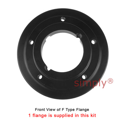 Major Brand F60F/F60B Inner Facing Taper Bore/Pilot Bored Tyre Drive Coupling Assembly with Fire Resistant Antistatic (F.R.A.S) Tyre