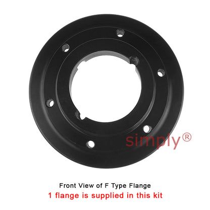 Major Brand F90F/F90B Inner Facing Taper Bore/Pilot Bored Tyre Drive Coupling Assembly with Fire Resistant Antistatic (F.R.A.S) Tyre