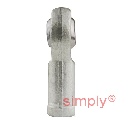 Dunlop FBL-16CG Left Hand Metric Steel / Bronze Lined Maintenance Required Plain Female Rod End M16x1.5 Thread - Allow 7-10 Days