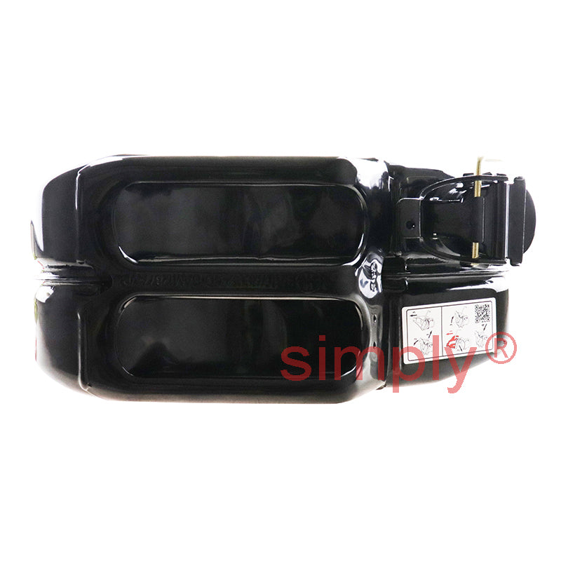 FCB20 Rugged Heavy Duty Metal Fuel Can 20L Black for Petrol Diesel Oil Kerosene Paraffin Gasoline etc