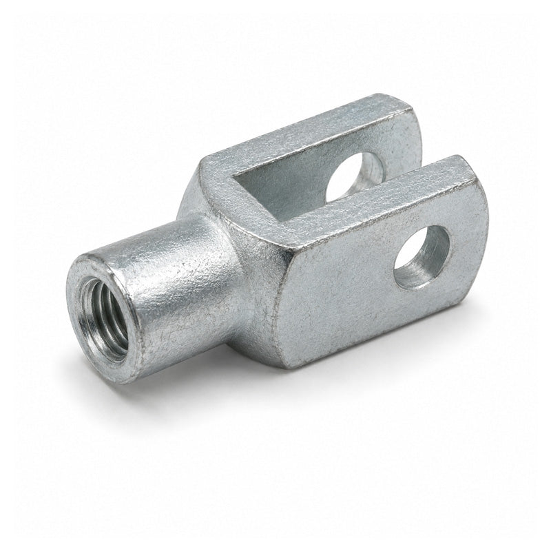 Durbal DG35X54 Right Hand Female Galvanised Steel Clevis 35mm Bore 54mm Base / Bore Center M36x2 Thread - Allow 7-10 Days