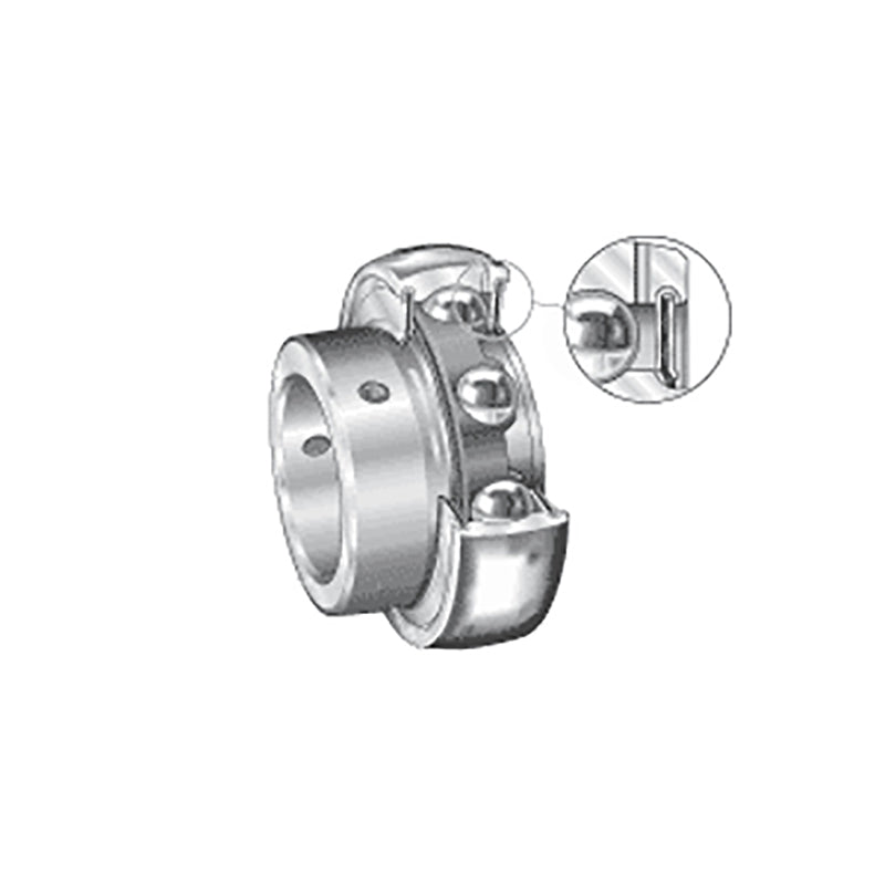 INA GAY17XLNPPB Metric Spherical Outer Bearing Insert with P Seals and Grub Screws 17x40x22mm