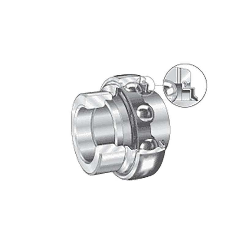 INA G1111KRRBAS2/VFA106 Imperial Spherical Outer Bearing Insert with R Seals and Eccentric Collar 42.86x85x56.5mm