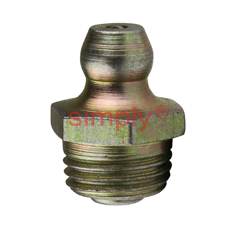1/4x28 SAE-LT Hardened Mild Steel Zinc Plated Straight Hydraulic Grease Nipples 