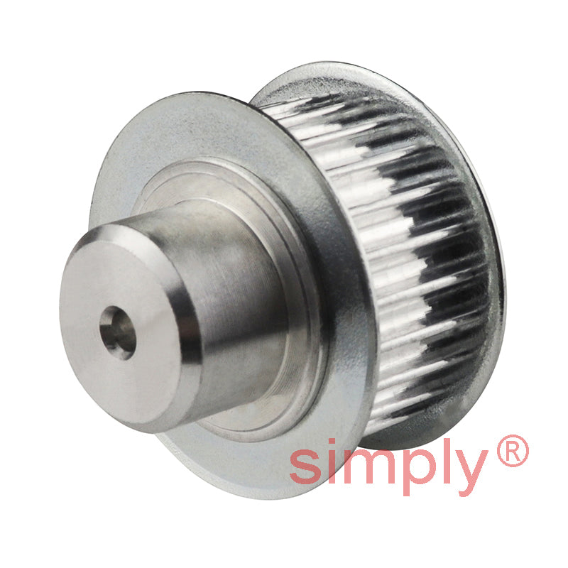 P12-3M-09F - 3mm Pitch 12 Tooth Flanged HTD Type Aluminium Timing Pulley for 9mm Wide Belts