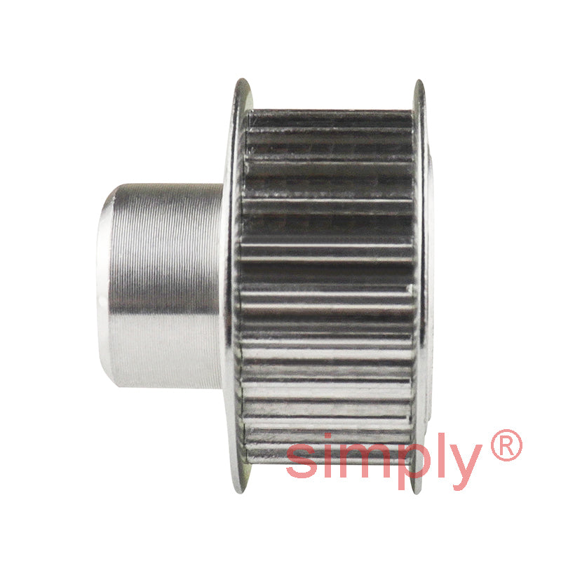 P14-3M-09F - 3mm Pitch 14 Tooth Flanged HTD Type Aluminium Timing Pulley for 9mm Wide Belts
