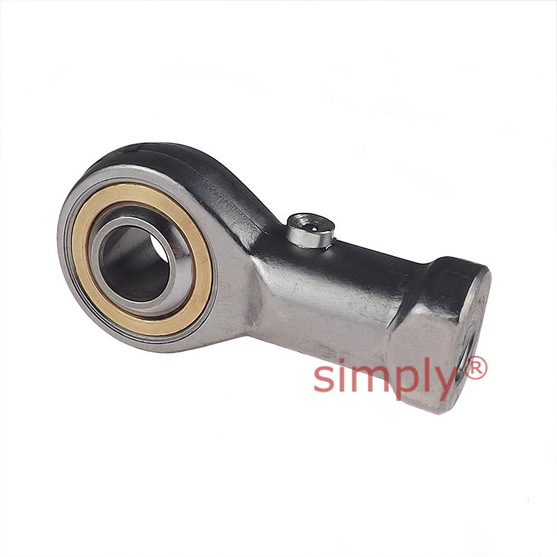 Fluro GIRS08 Right Hand Stainless Steel / Bronze Female Plain Rod End M8 Thread