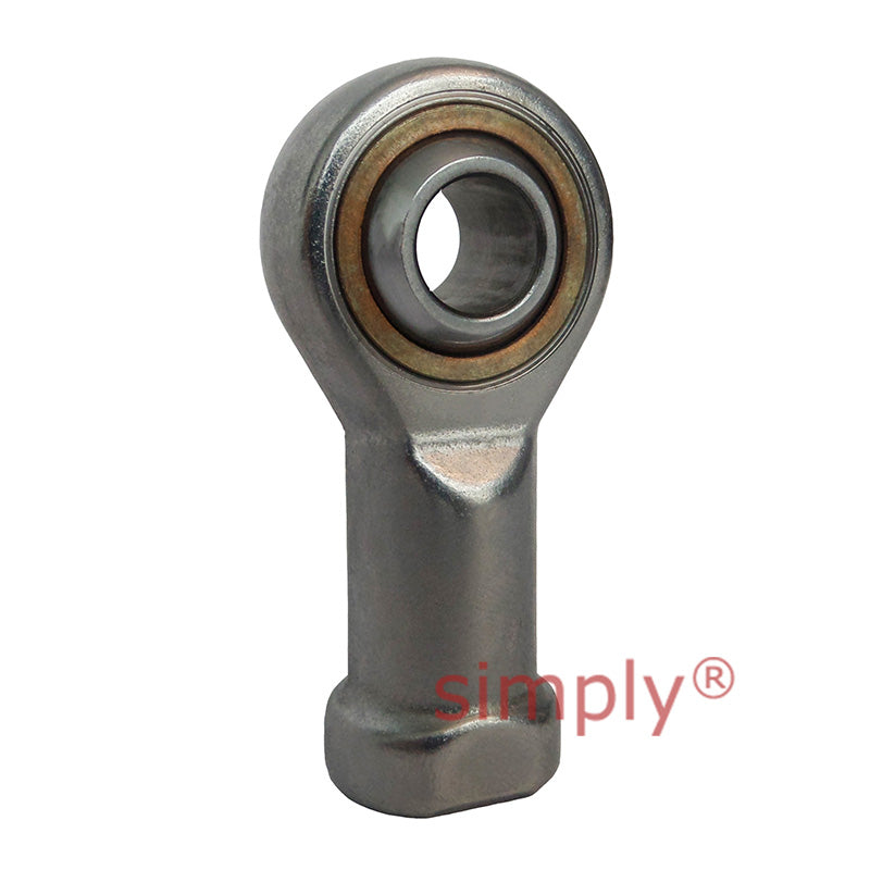 Fluro GIRSW22 Right Hand Zinc Plated Stainless Steel / PTFE Lined Maintenance Free Female Plain Rod End M22x1.5 Thread