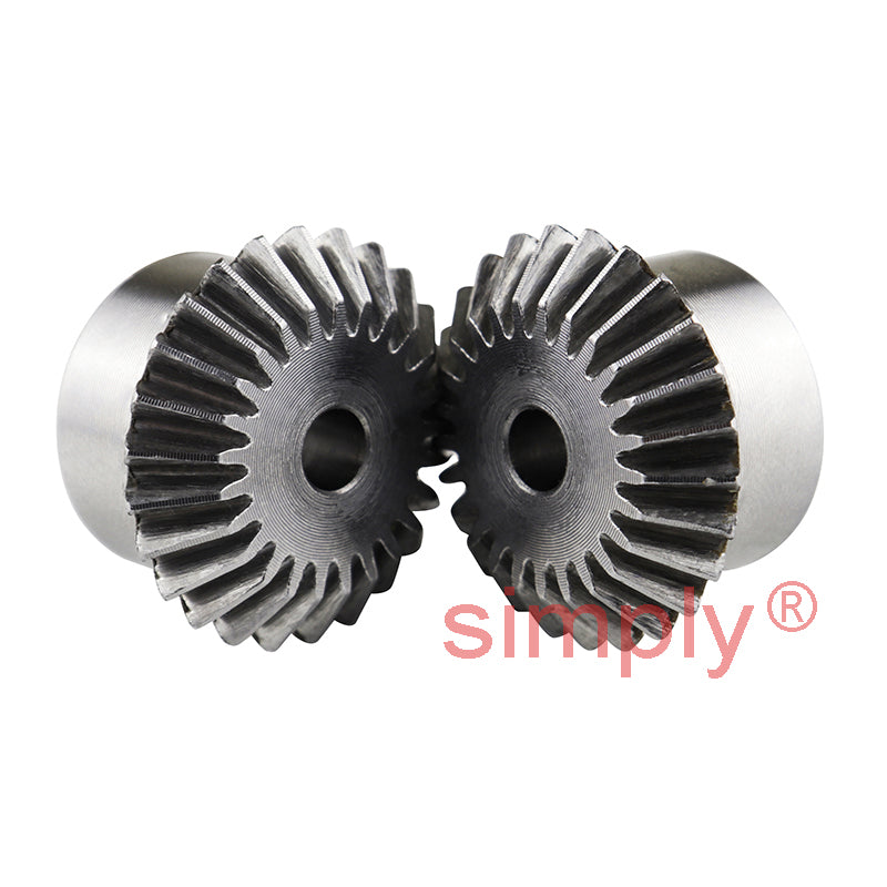 SBM30/18 Metric En8 Steel Mitre Gear (Set of 2) 18 Tooth 3.0 MOD 20 Deg Pressure Angle