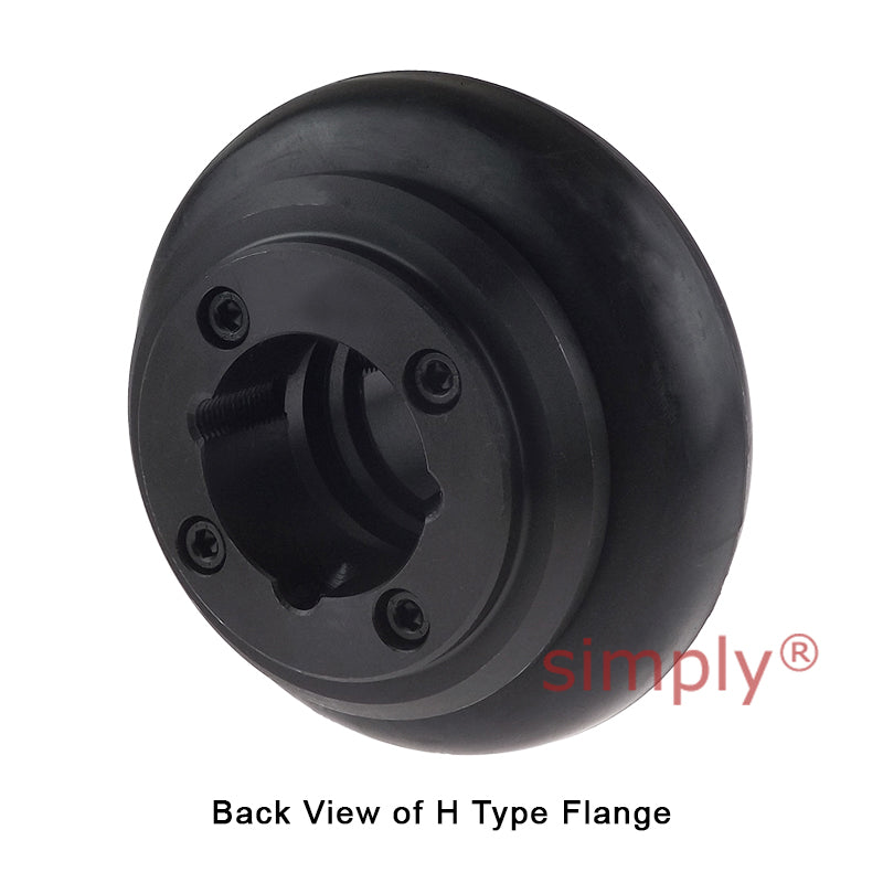 Major Branded F50H/F50H Outer Facing Taper Bores Type Tyre Drive Coupling Assembly with Natural Rubber Tyre