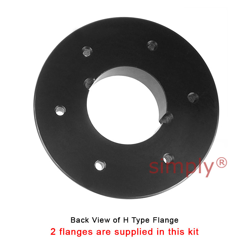 Major Branded F80H/F80H Outer Facing Taper Bores Type Tyre Drive Coupling Assembly with Fire Resistant Antistatic (F.R.A.S) Tyre