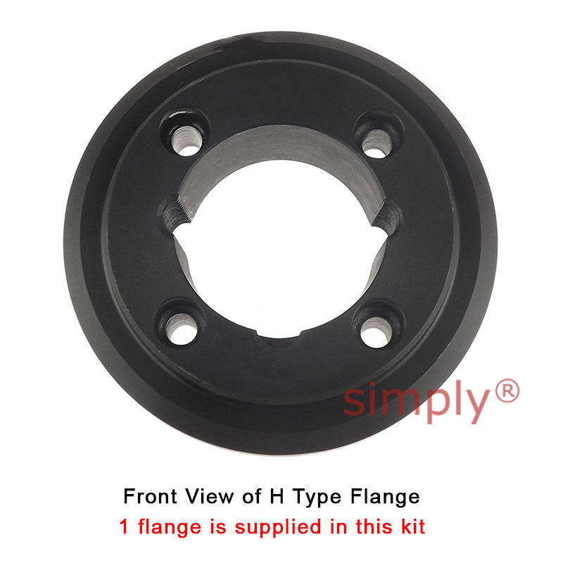 Major Branded F50H/F50B Outer Facing Taper Bore/Pilot Bored Tyre Drive Coupling Assembly with Fire Resistant Antistatic (F.R.A.S) Tyre