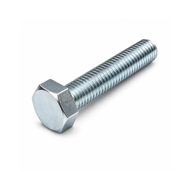 Unifix M8x16 Grade 8.8 Hexagon SetScrew DIN 933 with 1.25mm Pitch and Galvanised Finish - Allow 2-3 Days