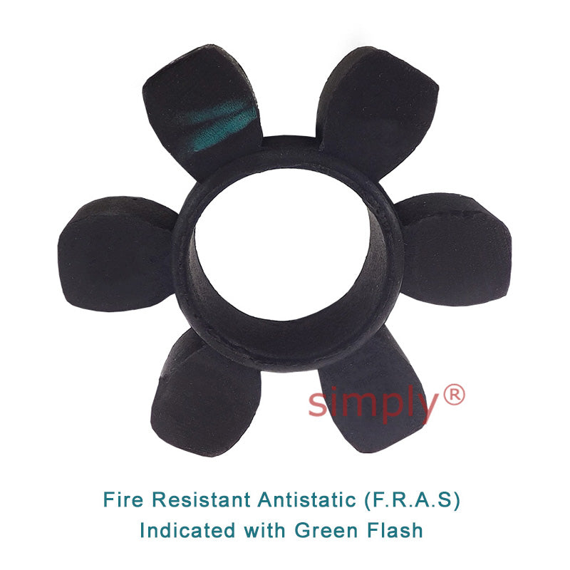 Major Brand HRC90H/HRC90B HRC Coupling Assembly Outer Facing Taper Bore/Pilot Bored Max Bush Bore 28mm / 1-1/8 inch with Fire Resistant Antistatic (F.R.A.S) Insert