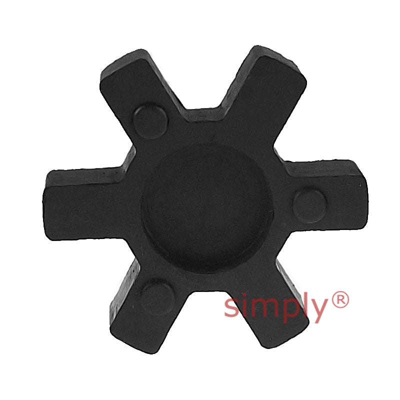 Major Branded L095B/L095B Pilot Bored Jaw Coupling Assembly Max Bore 28mm with Nitrile Rubber Insert