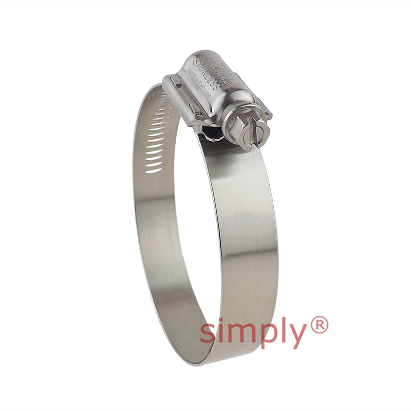 JCS HTM27 304 Stainless Steel Hi-Torque Hose Clip Adjustment Range 20-27mm Band Width 16mm