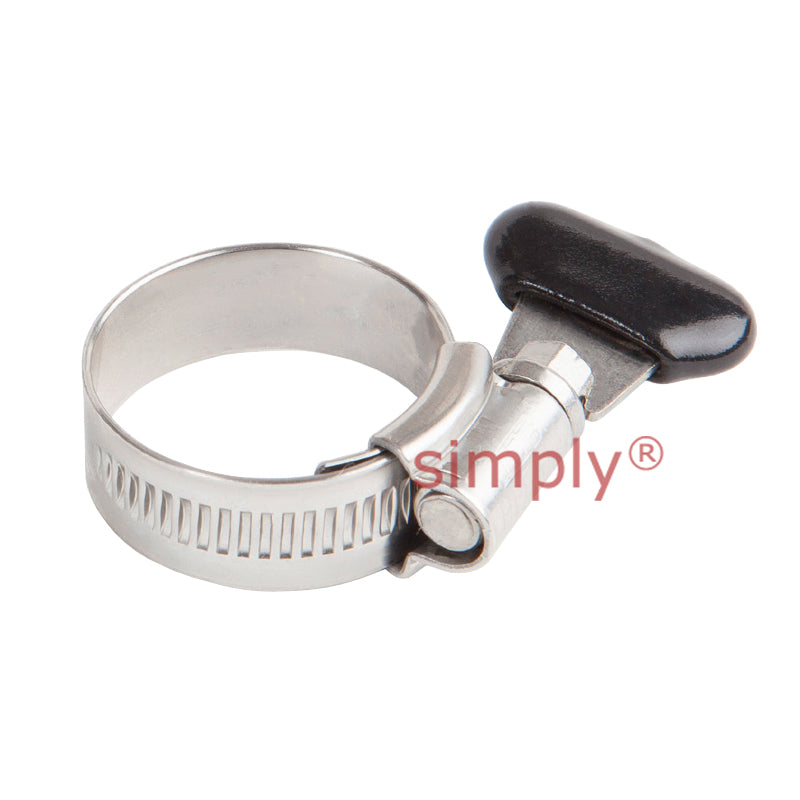 JCS WSZC25 Zinc Plated Steel Hi-Grip Wing Screw Adjustment Range 17-25mm Band Width 13mm