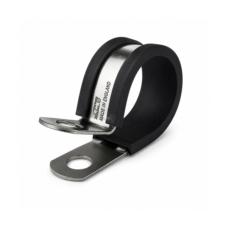 JCS PEZH16 Hi-Temp Zinc Plated Steel P-Clip with TPE Liner Band 16mm Closed Diameter