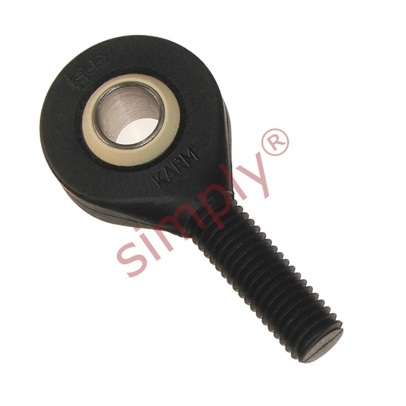 igubal KALM18MH Left Hand Male Plastic Rod End 18mm Bore M18x1.5 Thread with Metal Insert