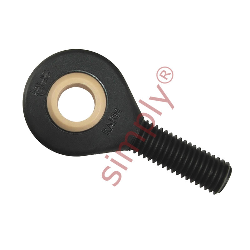igubal KALM12F Left Hand Male Plastic Rod End 12mm Bore M12x1.25 Thread
