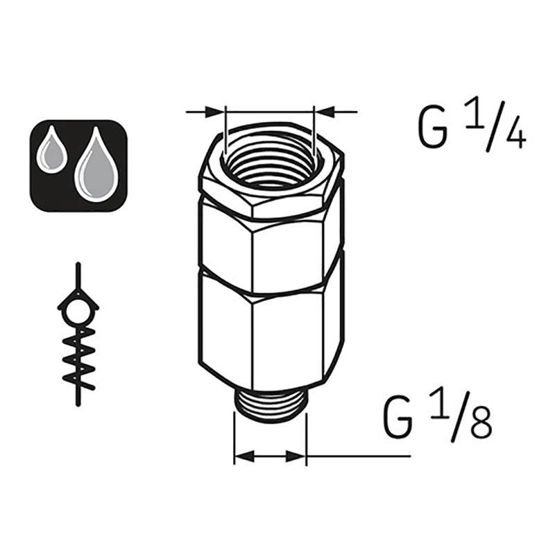 SKF LAPV1/8 Non-Return Valve G1/8