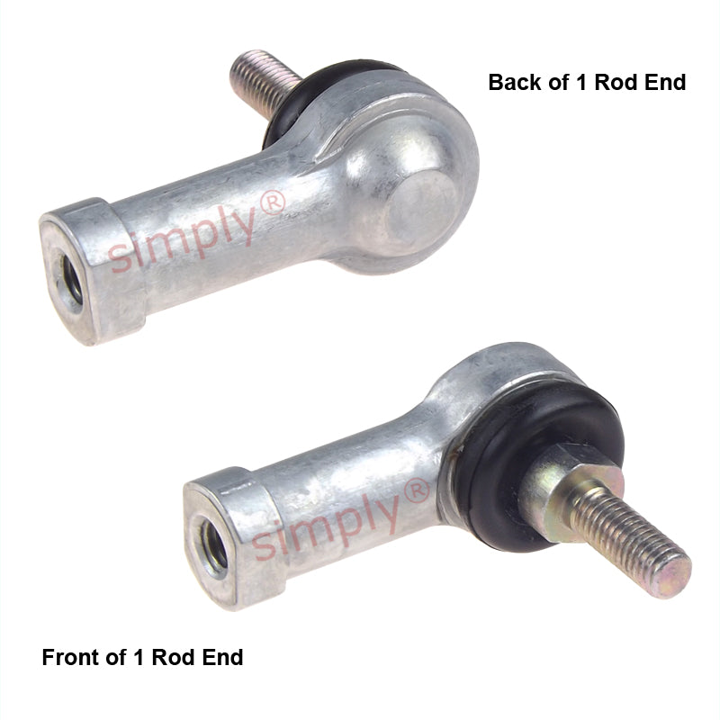 IKO LHSA4 Right Hand Metric Steel / Steel Studded Low Carbon Steel Bushing no Dust Cover L-Ball Rod End M4x0.7 Thread