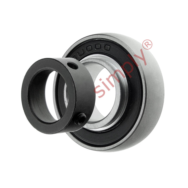 SU006 Stainless Steel Metric Eccentric Collar Type Bearing Insert with 30mm Bore 55mm Outside Diameter