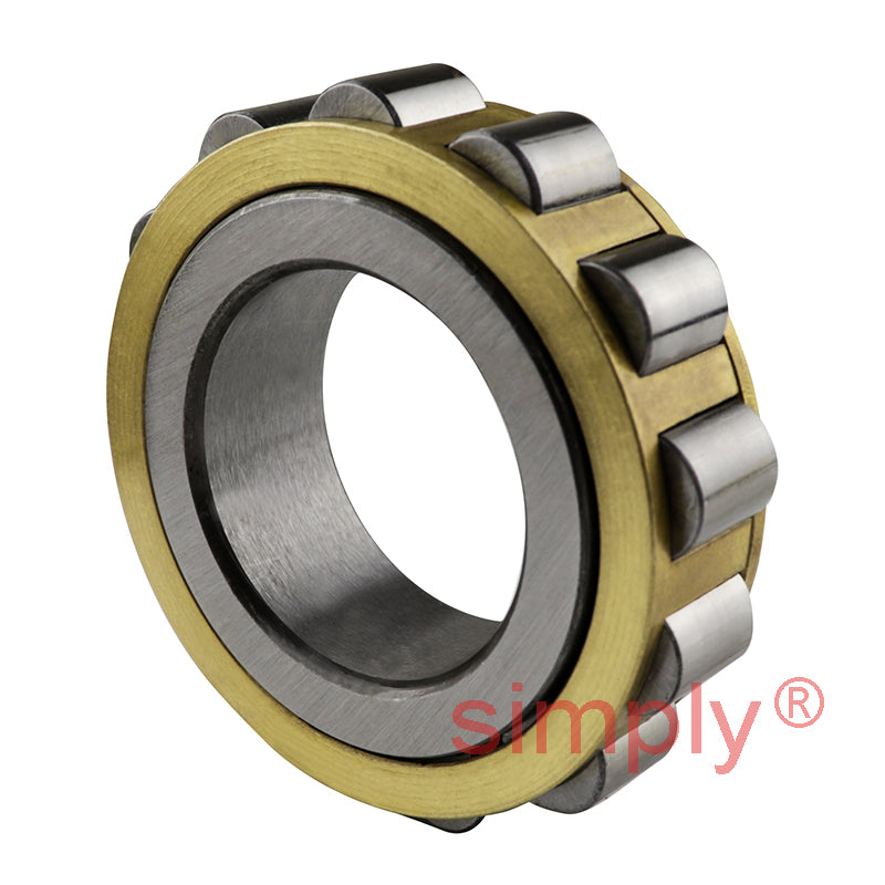 N206EMC3 Single Row Cylindrical Roller Bearing Brass Cage Extra Load 30x62x16mm
