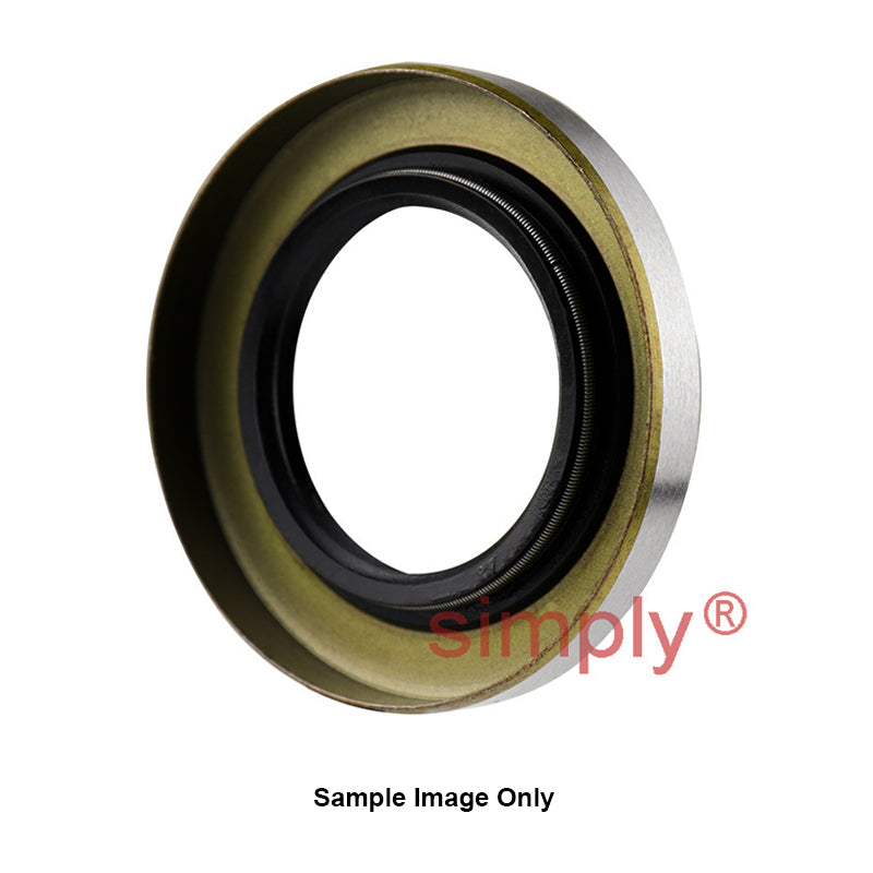NAK 0.625x1x0.25 inch Metal Cased Lead-in Chamfer Nitrile Rubber Double Lip Rotary Shaft Oil Seal with Garter Spring TM