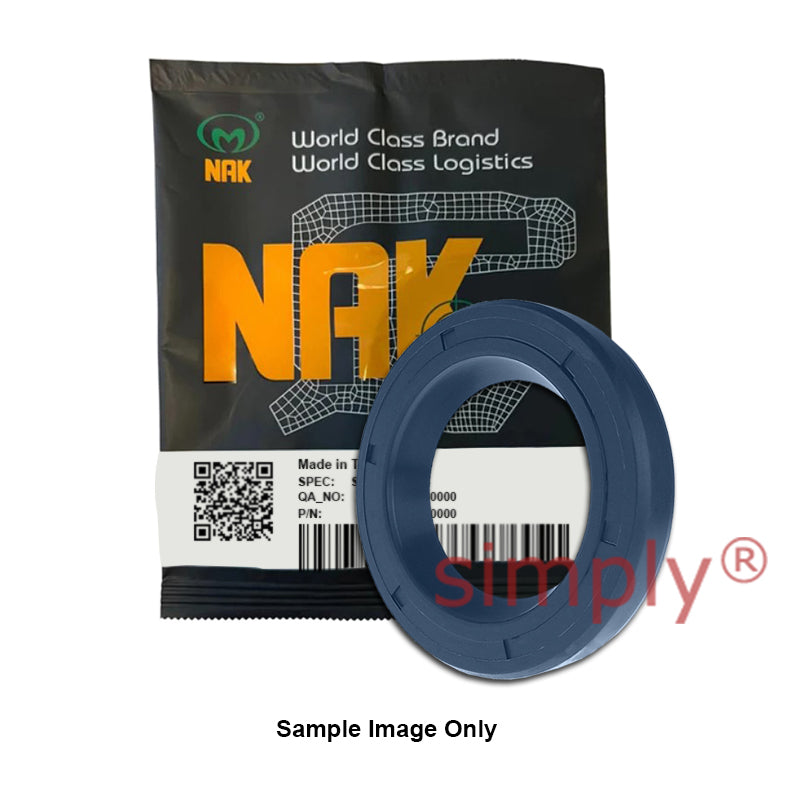 NAK 19.05x33.33x7.93/8.43mm HIGH PRESSURE Blue Nitrile Rubber Double Lip Rotary Shaft Oil Seal with Extra Internal Sealing Profile with Garter Spring TCN11